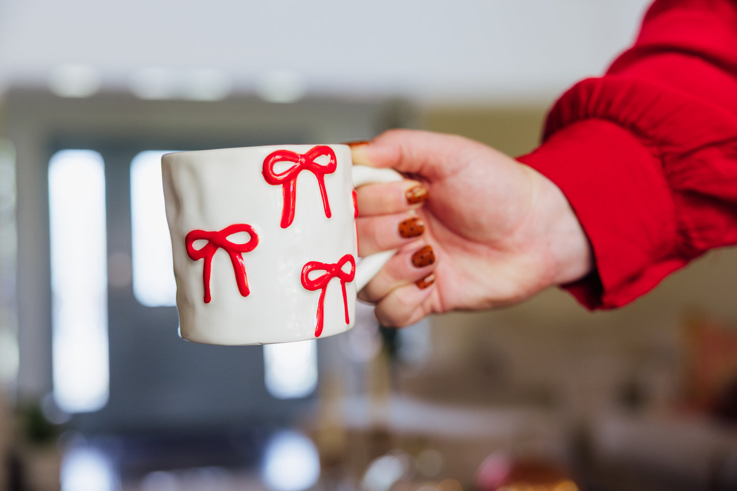 Red Bow Mug